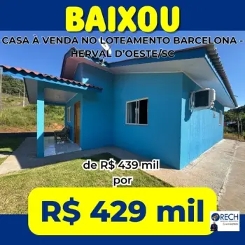 Imagem do anúnio: Vendo casa em Herval D'Oeste , Santa Catarina no bairro Loteamento Barcelona