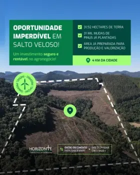 Imagem do anúncio: Vendo fazenda / sítio / chácara em Salto Veloso , Santa Catarina no bairro Interior