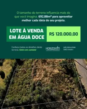 Imagem do anúncio: Vendo terreno / lote / condomínio em Água Doce , Santa Catarina no bairro Centro