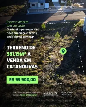 Imagem do anúncio: Vendo terreno / lote / condomínio em Catanduvas , Santa Catarina no bairro Loteamento Morada do Sol