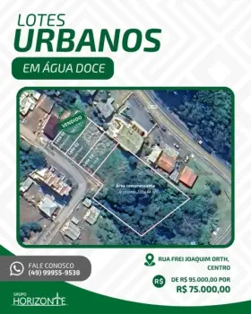 Imagem do anúnio: Vendo terreno / lote / condomínio em Água Doce , Santa Catarina no bairro Centro