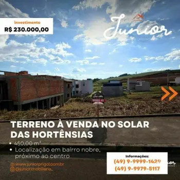 Imagem do anúnio: Vendo terreno / lote / condomínio em Fraiburgo , Santa Catarina no bairro Solar Das Hortencias