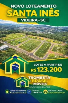 Imagem do anúnio: Vendo terreno / lote / condomínio em Videira , Santa Catarina no bairro Loteamento Santa Inês