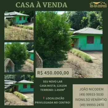 Imagem do anúnio: Vendo casa em Ipumirim , Santa Catarina no bairro Centro